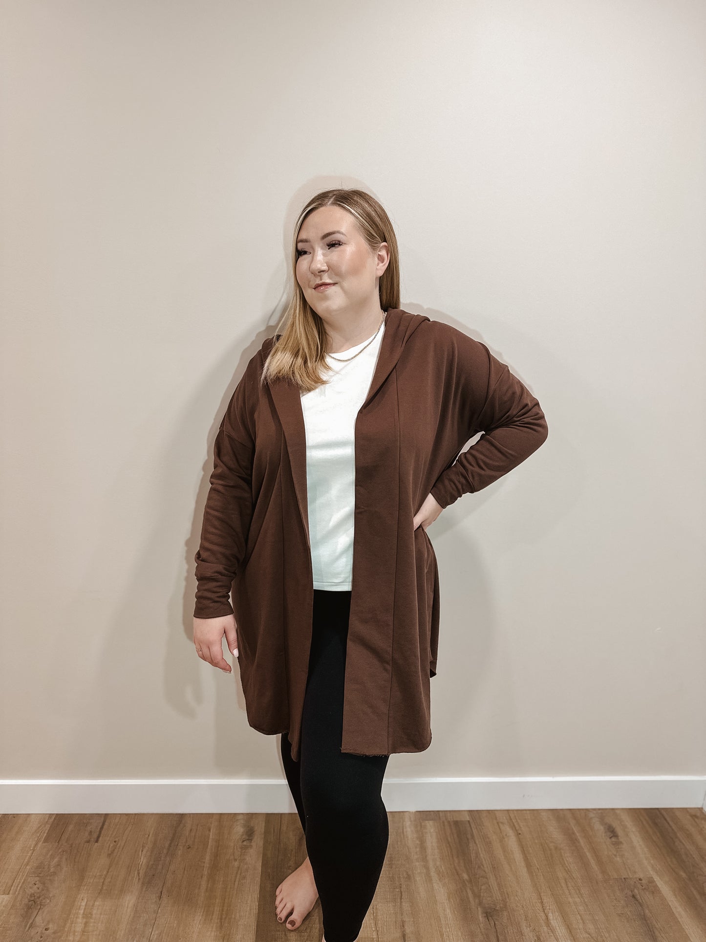 The Chocolate Hoodie Cardigan