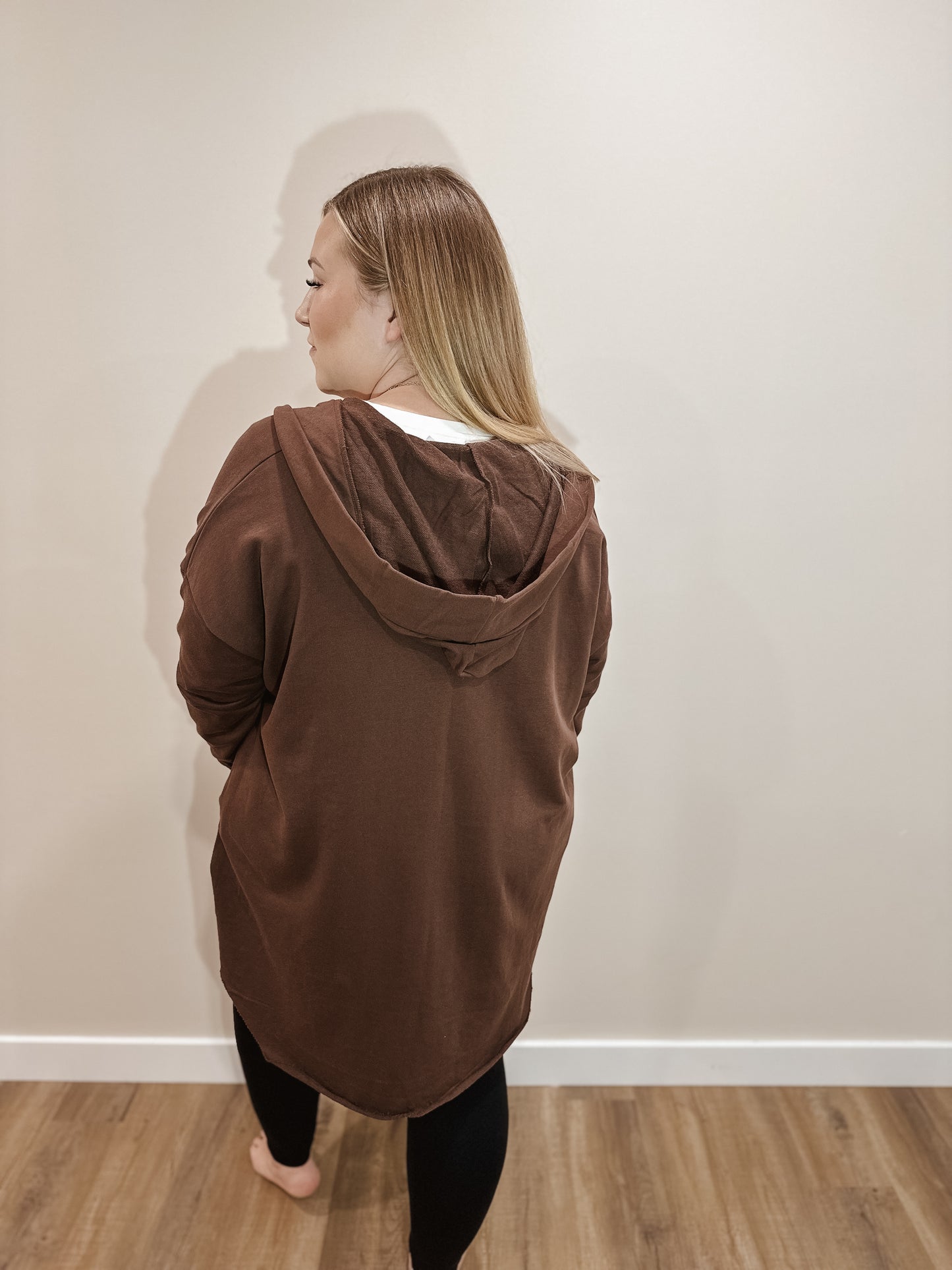 The Chocolate Hoodie Cardigan